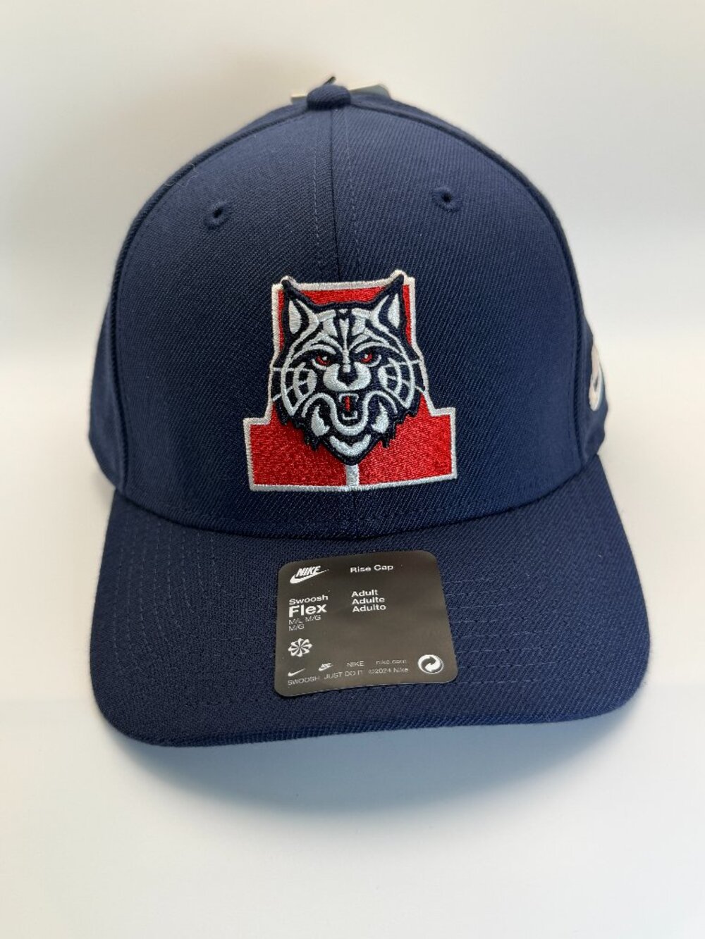 Nike Arizona Wildcats Dri-Fit Rise Cap Flexfit Navy Blue M/L NWT